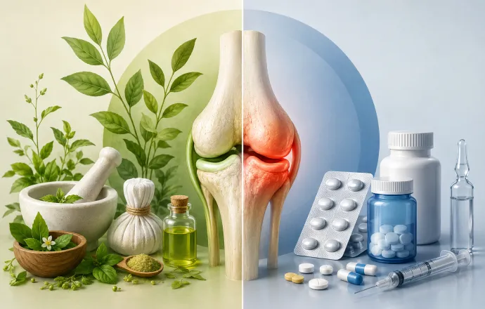 amavata treatment vs. rheumatoid arthritis