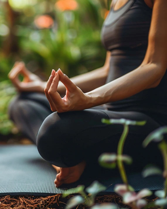 Yoga session at Ideal Ayurvedic Resort, Kovalam